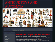 Tablet Screenshot of antiquetoysandautomata.com